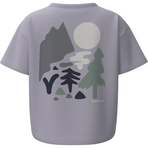 image:imageFjllrven Forest Walk Womens TShirt  Breathable Comfortable Organic Cotton Fabric Relaxed Fit  Hiking TravelLavender Mist