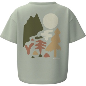 image:imageFjllrven Forest Walk Womens TShirt  Breathable Comfortable Organic Cotton Fabric Relaxed Fit  Hiking TravelSoft Jade