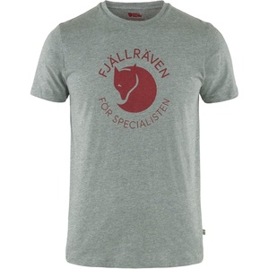 image:imageFjllrven Fox Mens TShirt  Breathable Comfortable Organic Cotton Fabric Classic Logo  Hiking TravelGrey Melange