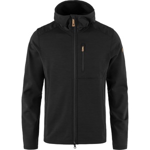 image:imageFjllrven Keb Fleece Mens Hooded Jacket  Insulated Fleece Breathable Warmth Durable Construction  Hiking TrekkingBlack