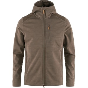 image:imageFjllrven Keb Fleece Mens Hooded Jacket  Insulated Fleece Breathable Warmth Durable Construction  Hiking TrekkingSuede Brown