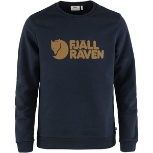 image:imageFjllrven Logo Sweater Mens Sweatshirt  Soft Fleece Classic Crewneck Organic Cotton Blend  Hiking TravelDark Navy