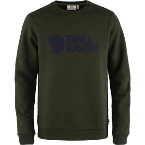 image:imageFjllrven Logo Sweater Mens Sweatshirt  Soft Fleece Classic Crewneck Organic Cotton Blend  Hiking TravelDeep Forest