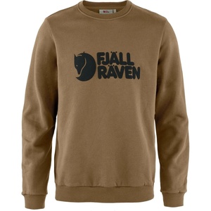 image:imageFjllrven Logo Sweater Mens Sweatshirt  Soft Fleece Classic Crewneck Organic Cotton Blend  Hiking TravelWood Brown