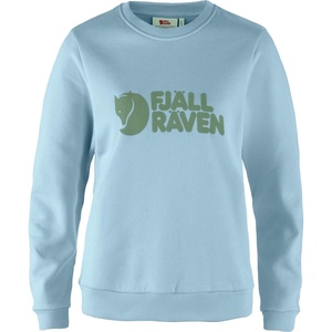 image:imageFjllrven Logo Sweater Womens Sweatshirt  Soft Fleece Classic Crewneck Organic Cotton Blend  Hiking TravelBreeze Blue Patina Green