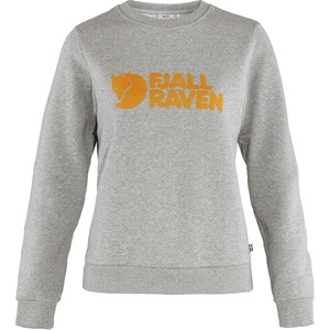 image:imageFjllrven Logo Sweater Womens Sweatshirt  Soft Fleece Classic Crewneck Organic Cotton Blend  Hiking TravelGreyMelange