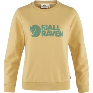 image:imageFjllrven Logo Sweater Womens Sweatshirt  Soft Fleece Classic Crewneck Organic Cotton Blend  Hiking TravelMais Yellow