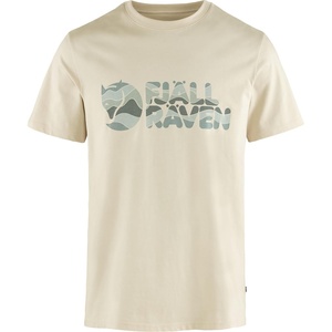 image:imageFjllrven Multicolor Logo Mens TShirt  Breathable Comfortable Organic Cotton Fabric  Hiking TravelChalk White