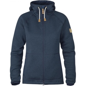 image:imageFjllrven Ovik Fleece Hoodie Womens Jacket  Warm Soft Durable Midlayer for Hiking Outdoor EverydayNavy