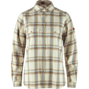 image:imageFjllrven Ovik Heavy Flannel Shirt Womens Shirt  Warm Soft Durable Button Up for Outdoor Everyday WearChalk WhiteFossil