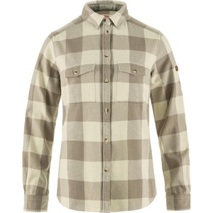 image:imageFjllrven Ovik Heavy Flannel Shirt Womens Shirt  Warm Soft Durable Button Up for Outdoor Everyday WearFogChalk White