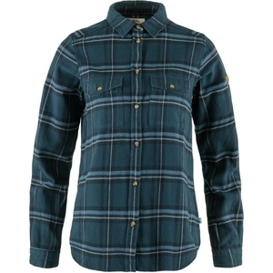 image:imageFjllrven Ovik Heavy Flannel Shirt Womens Shirt  Warm Soft Durable Button Up for Outdoor Everyday WearIndigo BlueDark Navy
