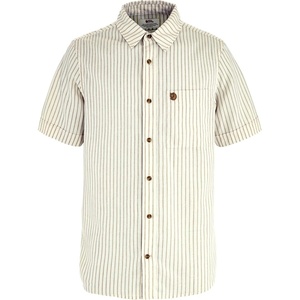 image:imageFjllrven Ovik Mens Short Sleeve Shirt  Lightweight Breathable Comfortable Fabric  Hiking TravelChalk WhiteSand Stone
