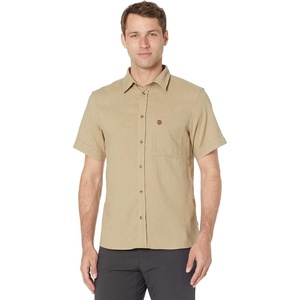image:imageFjllrven Ovik Mens Short Sleeve Shirt  Lightweight Breathable Comfortable Fabric  Hiking TravelSand Stone