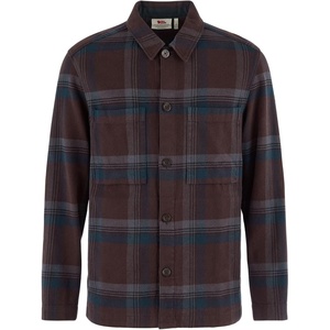 image:imageFjllrven Singi Flannel Overshirt Mens ShirtBlack OakDark Navy
