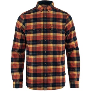 image:imageFjllrven Singi Heavy Flannel Shirt Mens Shirt  Warm Durable Button Up for Outdoor Everyday WearAutumn LeafDark Navy
