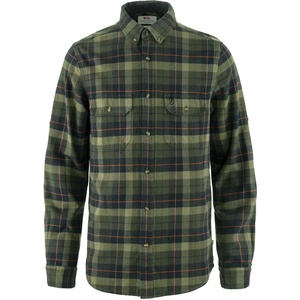 image:imageFjllrven Singi Heavy Flannel Shirt Mens Shirt  Warm Durable Button Up for Outdoor Everyday WearBlackDeep Forest
