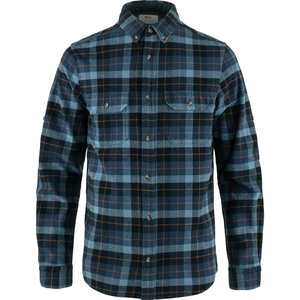 image:imageFjllrven Singi Heavy Flannel Shirt Mens Shirt  Warm Durable Button Up for Outdoor Everyday WearDark NavyIndigo Blue