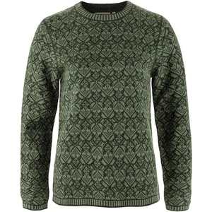 image:imageFjllrven Snow Round Neck Sweater Womens SweaterDeep Forest
