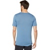 image:imageFjallraven Abisko Wool Logo Mens Short Sleeve Shirt Merino Wool Blend  Slim FitDawn Blue