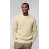 image:imageFjallraven Ovik Waffle Knit Mens Round Neck Sweater  Regular FitLight Beige