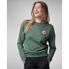 image:imageFjllrven 1960 Logo Badge Womens Sweatshirt  Organic Cotton Soft Fleece Warmth Classic Fit  Hiking TravelDeep Patina