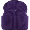 image:imageFjllrven 1960 Logo Hat Beanie  Knit Winter Cap with Folded Cuff Warm Soft Everyday Outdoor HatDark Violet