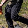 image:imageFjllrven Abisko Hybrid Trail Mens Trekking Trousers  Reinforced Areas Stretch Durable Fabric  Hiking TrekkingBlack
