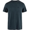 image:imageFjllrven Abisko Lite Mens Short Sleeve Shirt  Comfortable Lightweight Breathable Fabric  Hiking TravelDark Navy
