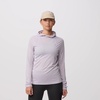 image:imageFjllrven Abisko Womens Wool Hoodie  Temperature Regulating Merino Wool Lightweight Warmth  Hiking TrekkingLavender Mist