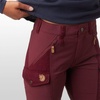 image:imageFjllrven Nikka Curved Womens Trekking Trousers  Water Resistant Reinforced Fabric Curved Fit  Hiking TrekkingDark Garnet