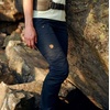 image:imageFjllrven Nikka Curved Womens Trekking Trousers  Water Resistant Reinforced Fabric Curved Fit  Hiking TrekkingDark Navy
