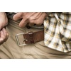 image:imageFjllrven Singi 25 cm Belt  Durable Leather Metal Buckle Adjustable Fit  Hiking TravelBlack