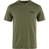 image:imageFjallraven Abisko Wool Logo Mens Short Sleeve Shirt Merino Wool Blend  Slim FitLaurel Green
