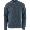 image:imageFjallraven Ovik Waffle Knit Mens Round Neck Sweater  Regular FitNavy
