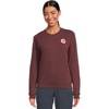 image:imageFjllrven 1960 Logo Badge Womens Sweatshirt  Organic Cotton Soft Fleece Warmth Classic Fit  Hiking TravelPort