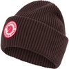 image:imageFjllrven 1960 Logo Hat Beanie  Knit Winter Cap with Folded Cuff Warm Soft Everyday Outdoor HatBlack Oak
