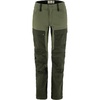 image:imageFjllrven Keb Curved Womens Trekking Trousers  Water Resistant Vented Reinforced Fabric Curved Fit  Hiking TrekkingDeep ForestLaurel Green