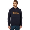 image:imageFjllrven Logo Hoodie for Men Offers a Regular Fit with Long Sleeves Attached Hood and Kangaroo Pocket in a Pullover StyleDark Navy