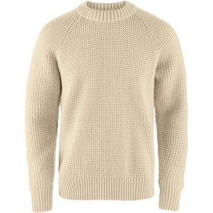 image:imageFjallraven Ovik Waffle Knit Mens Round Neck Sweater  Regular FitLight Beige