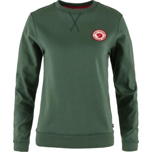 image:imageFjllrven 1960 Logo Badge Womens Sweatshirt  Organic Cotton Soft Fleece Warmth Classic Fit  Hiking TravelDeep Patina