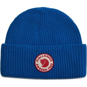 image:imageFjllrven 1960 Logo Hat Beanie  Knit Winter Cap with Folded Cuff Warm Soft Everyday Outdoor HatAlpine Blue