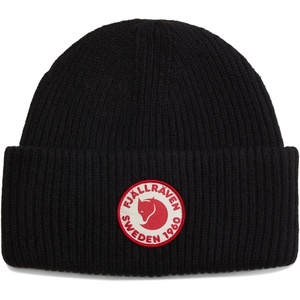 image:imageFjllrven 1960 Logo Hat Beanie  Knit Winter Cap with Folded Cuff Warm Soft Everyday Outdoor HatBlack