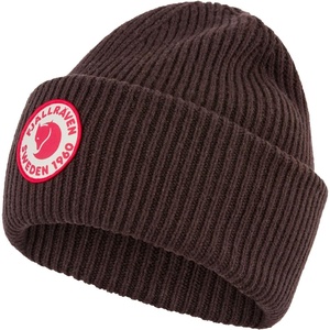 image:imageFjllrven 1960 Logo Hat Beanie  Knit Winter Cap with Folded Cuff Warm Soft Everyday Outdoor HatBlack Oak