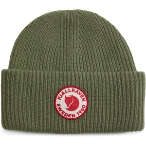 image:imageFjllrven 1960 Logo Hat Beanie  Knit Winter Cap with Folded Cuff Warm Soft Everyday Outdoor HatCaper Green