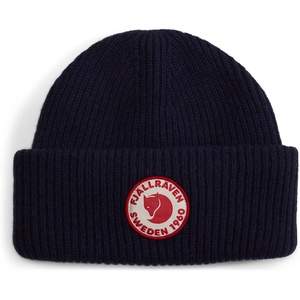 image:imageFjllrven 1960 Logo Hat Beanie  Knit Winter Cap with Folded Cuff Warm Soft Everyday Outdoor HatDark Navy