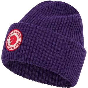image:imageFjllrven 1960 Logo Hat Beanie  Knit Winter Cap with Folded Cuff Warm Soft Everyday Outdoor HatDark Violet