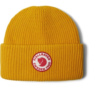 image:imageFjllrven 1960 Logo Hat Beanie  Knit Winter Cap with Folded Cuff Warm Soft Everyday Outdoor HatMustard Yellow