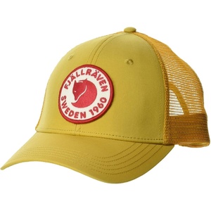 image:imageFjllrven 1960 Logo Langtradarkeps Cap  Breathable Mesh Adjustable Snapback Trucker Style  Hiking TravelOchre