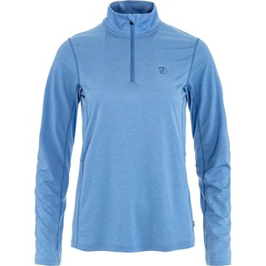 image:imageFjllrven Abisko Day Hike Womens Half Zip  Moisture Wicking Fabric Lightweight Comfortable Stretch  Hiking TrekkingUltramarine